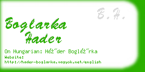 boglarka hader business card